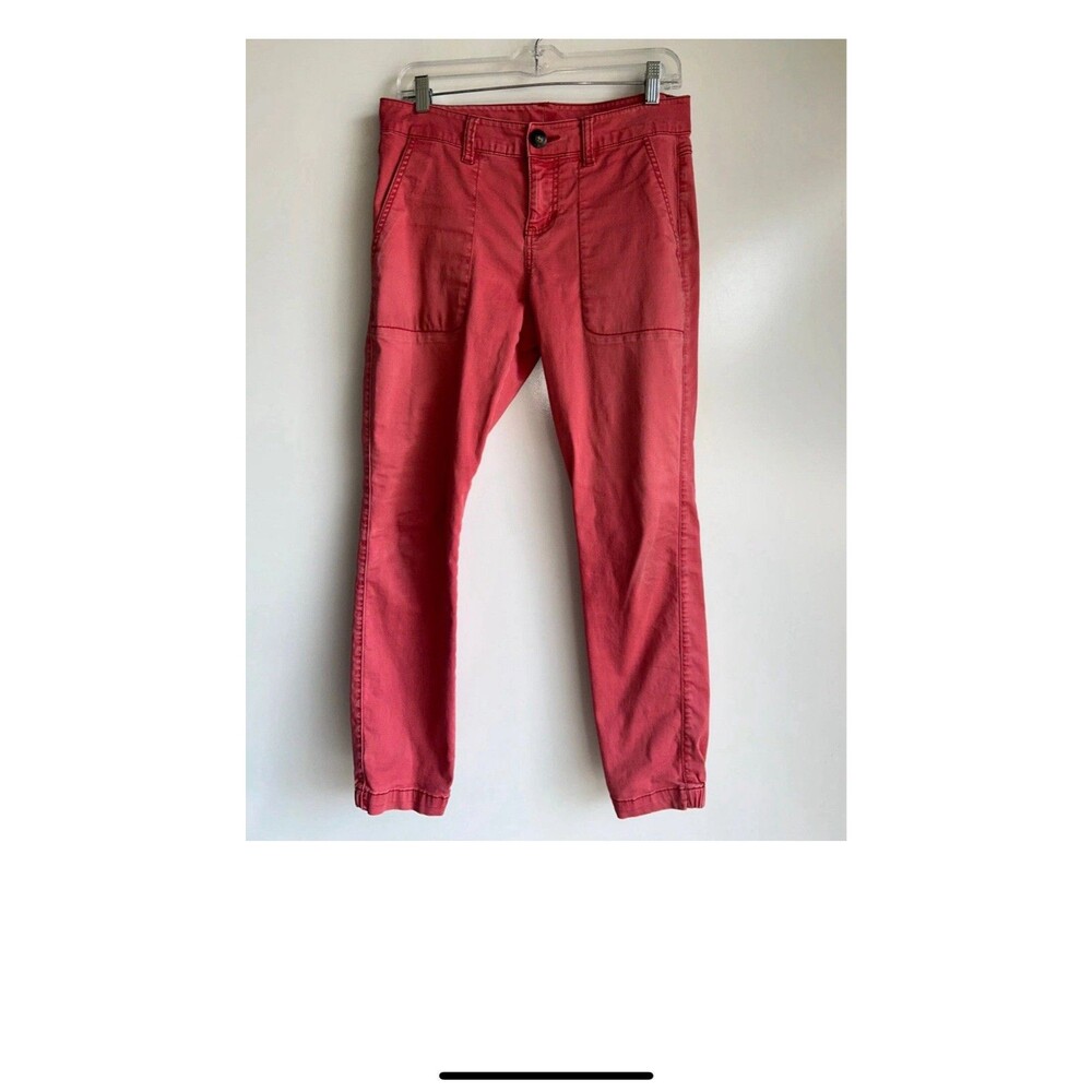 Cabi  The Hutton Jogger Pants Nantucket Red Size 6